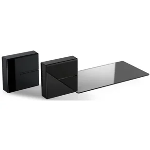 Meliconi Zestaw maskownic do kabli Ghost Cubes Shelf z półką Czarny - Maskownice do kabli - miniaturka - grafika 1