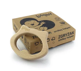 Lulaby, gryzak drewniany Smiley Helper Szop - Gryzaki dla dzieci - miniaturka - grafika 1