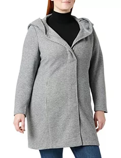 VERO MODA CURVE Vmverodona Ls Curve Noos kurtka damska, jasnoszary melanżowy, 46 duże rozmiary - Kurtki damskie - miniaturka - grafika 1