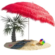 Parasole ogrodowe - Parasol Hawaii Czerwony Ø160cm Ochrona UV 30+ - miniaturka - grafika 1