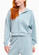 Bluzy damskie - 4F bluza damska z kapturem rozpinana sportowa dresowa wygodna hoodie r. XS - miniaturka - grafika 1