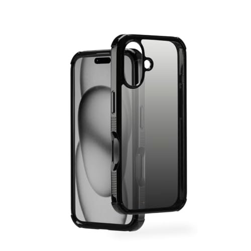 Etui na telefon komórkowy Extreme Protect do Apple iPhone 16 (licencja Bumper D3O, odporna na uderzenia, upadki i pęknięcia, etui do ładowania indukcyjnego, gradient) czarne