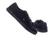 Trampki męskie - TOMMY  HILFIGER BUTY MĘSKIE TRAMPKI HARLOW 1D BLACK FM0FM00596 0GJ - Rozmiar: 45 - miniaturka - grafika 1