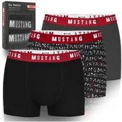 Majtki męskie - Mustang Bokserki Męskie Bawełniane 3 sztuki 4155 Rozmiar M - miniaturka - grafika 1