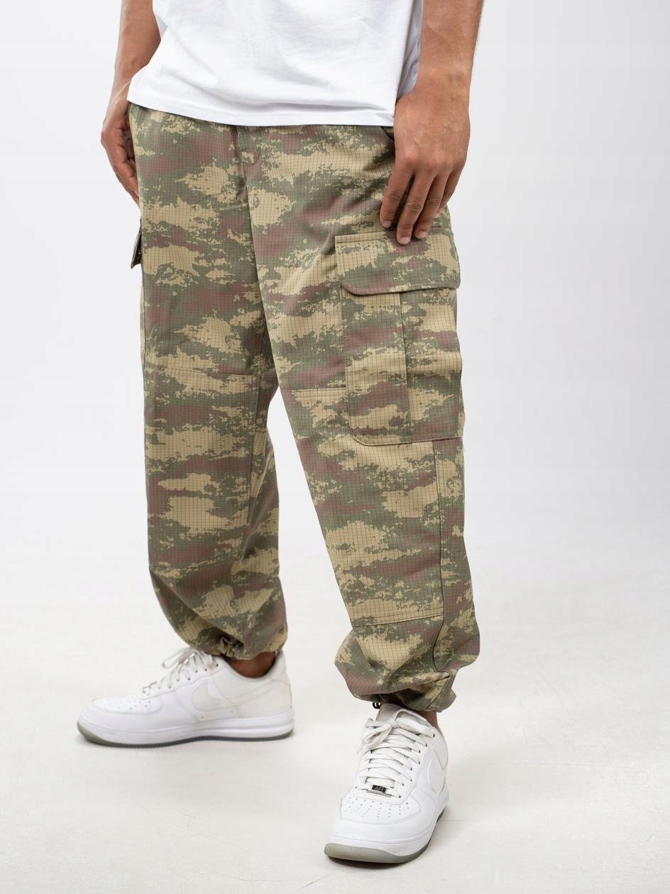 Spodnie Wojskowe Taktyczne Militarne Bojówki Męskie Moro Jigga Wear L Long