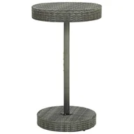 Stoły ogrodowe - Stolik ogrodowy, szary, 60,5x106 cm, polirattan - miniaturka - grafika 1