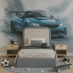 Łóżko tapicerowe Simple Grey 90x200 cm - Łóżka dla dzieci i młodzieży - miniaturka - grafika 1