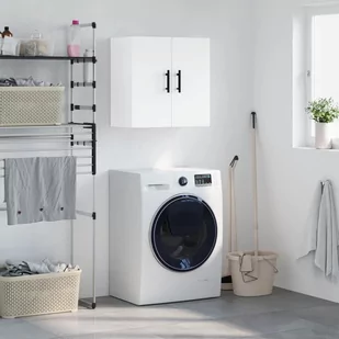 vidaXL Szafka wisząca, biała, 60x31x60 cm, materiał drewnopochodny - Szafki na klucze - miniaturka - grafika 1