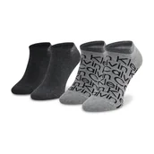 Skarpetki męskie - Zestaw 2 par niskich skarpet męskich Calvin Klein 701218714 Szary - miniaturka - grafika 1