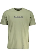 Koszulki i topy damskie - MĘSKI T-SHIRT Z KRÓTKIM RĘKAWEM NAPAPIJRI ZIELONY - Napapijri - miniaturka - grafika 1