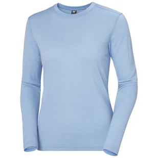 Helly Hansen HH Merino Crew, damskie, jasnoniebieskie - Koszulki sportowe damskie - miniaturka - grafika 1
