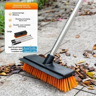 Inne - TEMU 1 Szt. Wielofunkcyjna Szczotka Do Czyszczenia Na Zewnątrz Z Długą Rączką - 2 W 1 Szorowarka Do Podłóg Z Twardymi Szczotkami I Szczotka Do , - miniaturka - grafika 1