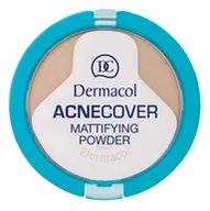 Róże do policzków - Dermacol Acnecover Mattifying Powder puder matujący w kompakcie 03 Sand 11g - miniaturka - grafika 1