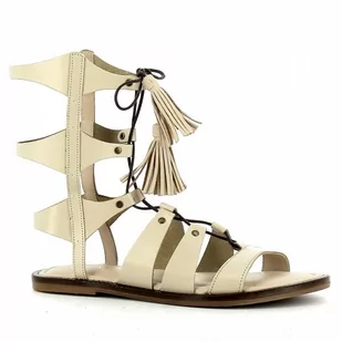 Beżowe sandały rzymianki CARINII - Carinii - Sandały damskie - miniaturka - grafika 1