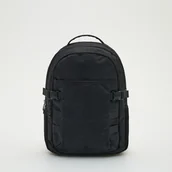 Plecaki - Reserved - Duży plecak z kieszeniami - Czarny - miniaturka - grafika 1