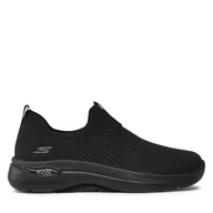Sneakersy damskie - Sneakersy Skechers Go Walk Arch Fit Iconic 124409/BBK Czarny - miniaturka - grafika 1