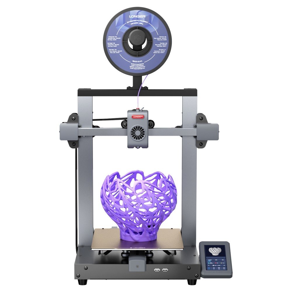 LONGER LK10 3D Printer 500mm/s Print Speed 0 1mm Accuracy 225×225×265mm Build Volume Full Auto Leveling 4 3-inch Touchsc 1299741EUDF