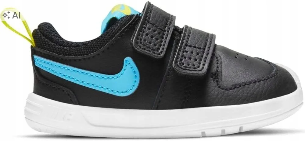 NIKE PICO 5 BUTY DZIECIĘCE CZARNE SKÓRZANE NA RZEPY 18,5 6MA