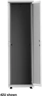 Szafy rack - INTELLINET 48,3 cm 19Zoll Serverschrank Basic Line 36 HE 1766x600x1000mm HxBxT Flatpack Traglast 600kg grau 715454 - miniaturka - grafika 1