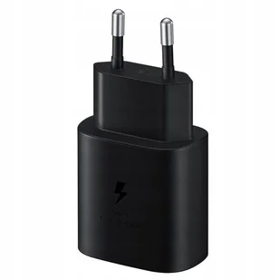 Ładowarka sieciowa Samsung USB-C 25W Czarna - Ładowarki do telefonów - miniaturka - grafika 1