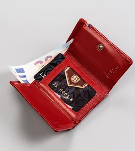 Mały, Skórzany Portfel Damski Z Systemem Rfid Protect Lumarko! - Portfele - miniaturka - grafika 8