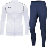 Dresy męskie - Nike Dres Męski Nike Dry Park 20 biało granatowy - miniaturka - grafika 1