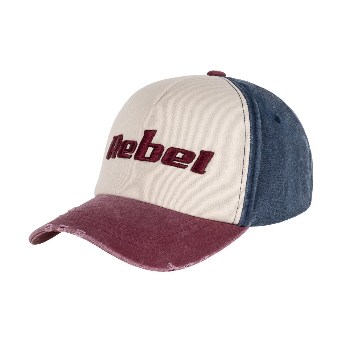 Czapka z daszkiem Rebel Active kolor niebiesko-purpurowy rozmiar S