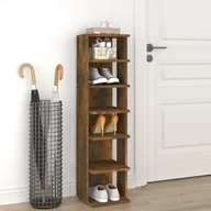 Szafki na buty - Lumarko Stojak na buty, przydymiony dąb, 25x27x102 cm - miniaturka - grafika 1
