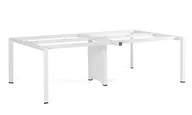Biurka - Biurko Pason - Workstation 4 - Biały - Stelaż - 240x140 cm - miniaturka - grafika 1
