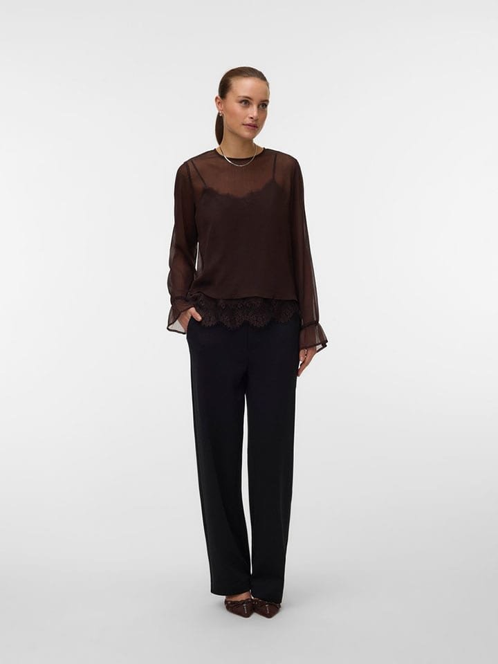 Vero Moda Bluzka w kolorze brązowym