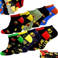 Skarpetki męskie - 10x Skarpety Krótkie Stopki Kolorowe Męskie Bawełniane Skarpetki 44/46 - miniaturka - grafika 1