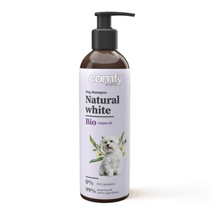 COMFY Shampoo Natural White 250 ml - szampon do jasnej i białej sierści - Szampony i odżywki dla psów - miniaturka - grafika 1