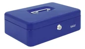 Sejfy i kasy pancerne - Eagle Kasetka na pieniądze 8878 M 82x192x262mm niebieska 120-1028 - miniaturka - grafika 1