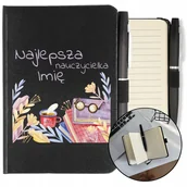 Notesy i bloczki - NOTES + DŁUGOPIS A6 DLA NAJLEPSZEJ NAUCZYCIELKI - miniaturka - grafika 1