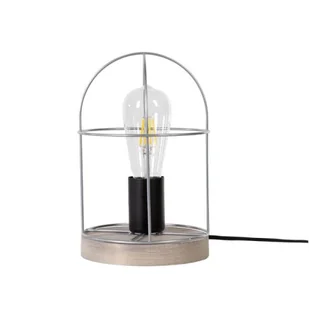 Britop Stołowa  druciana NETUNO 88159151 stojąca LAMPA metalowa złota drewno 88159151 - Lampy stojące - miniaturka - grafika 2