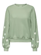 Bluzy damskie - ONLY Bluza w kolorze jasnozielonym - miniaturka - grafika 1