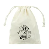 Ozdoby bożonarodzeniowe - Woreczek RENIFER 10x15cm ECRU - miniaturka - grafika 1