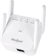 Wzmacniacze sygnału wifi - Repeater - wzmacniacz sieci bezprzewodowej 2.4+5 GHz Rebel KOM1032 - miniaturka - grafika 1