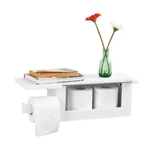 SoBuy FRG175-W Uchwyt na papier toaletowy - Meble łazienkowe - miniaturka - grafika 1