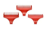 Pozostałe akcesoria fryzjerskie - Wahl, zestaw 3 nasadek plastikowych czerwonych do trymera Wahl Wide Detailer, 1.5mm, 3mm, 4.5mm - miniaturka - grafika 1