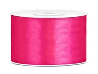 Pasmanteria - PartyDeco Tasiemka satynowa, różowa ciemna, 38 mm / 25 m TS38-006 - miniaturka - grafika 1