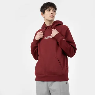 Męska bluza dresowa nierozpinana z kapturem CHAMPION ROCHESTER Hooded Sweatshirt - bordowa - Bluzy sportowe męskie - miniaturka - grafika 1
