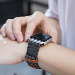 Dux Ducis Litchi Grain Band pasek opaska bransoleta do Watch 4 40mm / Watch 3 38mm / Watch 2 38mm / Watch 1 38mm czarny - Akcesoria do smartwatchy - miniaturka - grafika 11