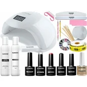 Zestawy do manicure i pedicure - Sunone Zestaw do Hybryd S02 Lampa Uv Led Gratisy - miniaturka - grafika 1