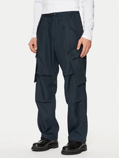 G-Star Raw Spodnie materiałowe R-3N D25224 862 Granatowy Straight Fit - Spodnie męskie - miniaturka - grafika 1
