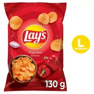 Chipsy - Lay's Chipsy ziemniaczane o smaku papryki 130 g - miniaturka - grafika 1