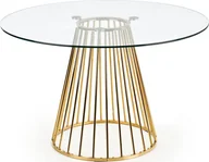 Stoły - Elior Okrągły stół glamour Golden - złoty - miniaturka - grafika 1