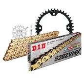 Części motocyklowe - Zestaw łańcuchów DID stal 520ZVM-X / 98 nieskończony do Yamaha YFZ Performance Race R X Special Bill Balance 450 ccm - miniaturka - grafika 1
