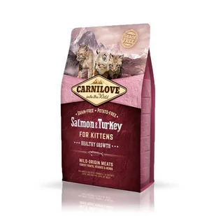 Carnilove Kitten Healthy Growth Salmon&Turkey 2 kg - Sucha karma dla kotów - miniaturka - grafika 2