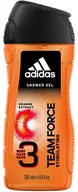 Żele pod prysznic dla mężczyzn - Adidas Team Force 250 ml żel pod prysznic - miniaturka - grafika 1